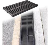 OutdoorDrain.StrainerCoverPlateDurablePlastic withInterlockingGrateDesignPreventsRainwaterBackupEnhancesCurbAppealEfficientDrainageSolution for Patios & Yard