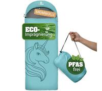 outdoorer Dream Express Sac de couchage pour enfant avec doublure en coton (turquoise)