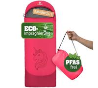 outdoorer Dream Express - Sac de couchage pour enfants, design de licorne, couleur rose