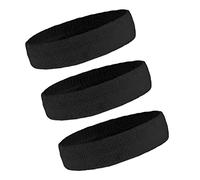 OutdoorEssentials Bandeau Cheveux Femme Homme - 3X Bandeau Sport Anti-Transpiration pour Running Musculation Fitness Yoga Cycliste - Elastique Cheveux Épais et Absorbant pour Sport