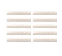 outdoorm 10 pcs Guitare Fendu Os Écrou Fond Plat 6 Cordes Guitare Électrique Pièces De Rechange (42mm DJ25B)