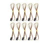 outdoorm 10 pièces câble de rallonge de servo 458mm 3 Broches Robuste Durable Large Application câble d'extension de servomoteur