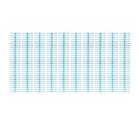 outdoorm 10 pièces peigne à reliure 19mm 30 anneaux capacité de 150 feuilles épines de reliure en plastique pour papier A4 B5 A5 (Bleu transparent)