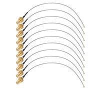 outdoorm 10PCS Coaxial Adapter Cable RF Signal Extension Cables 50 Ohms for GPS Systems Receivers Scanners