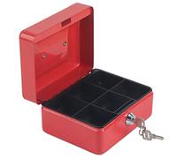 outdoorm 1Pc Mini Portable Fer Petite Verrouillable Argent Monnaie Coffre-fort Boîte De Sécurité Ménage Nouveau (Petite taille rouge 35x30x6 7cm/13.78x11.81x26.38in)