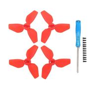 outdoorm 2 paires d'hélices de remplacement pour accessoires NEO PC Drone hélice lame d'aile pièces de rechange avec vis (Rouge)
