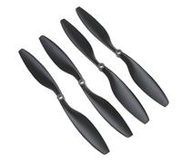 outdoorm 2 Paires d'hélices en Nylon 10 x 4,5" 1045 1045R CW CCW Noir pour F450 500 F550 FPV Multi-Copter Quadcopter