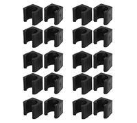 outdoorm 20 pièces Clips de bâton de piscine support de queue de billard Durable léger noir queue de billard localisation clip de fixation pour Club à domicile