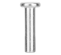 outdoorm 20pcs GB867 M6 Rivets Plats en Aluminium Rivet Plat Solide (Mch*25)