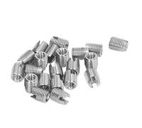 outdoorm 20Pcs Self Tapping Threaded Insert M4x0.7 Male Thread M6.5x0.75 Female Thread 8mm Length