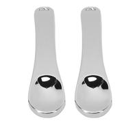 outdoorm 2PCS Eye Cream Spoon Stainless Steel Makeup Applicator Spoon Skin Care Cosmetic Tiny Spatula