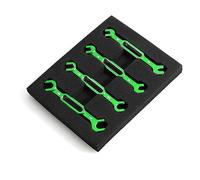 outdoorm 4 pièces clé 3/3.2/3.5/3.7/4/5/5.5/6Mm tendeur écrou rotule dissolvant de Joint Outil Universel pour télécommande Voiture Drone Bateau (Verte)