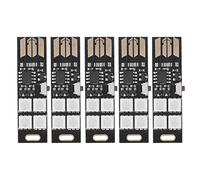 Outdoorm 5 pièces Super Mini USB lumière Mince Ultra Mince Multi Couleur Changeante 7 Couleurs rvb Nuit 4 LED TV rétro-éclairage Kit Lampe de Table DC5V