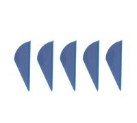 outdoorm 5pcs Flèche Fletching Aubes Flèche en Plastique Fletching Aubes pour DIY Tir à l'arc Ciblage Flèches (Bleue)