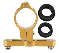 outdoorm Adaptateur d'extension en Alliage d'aluminium pour Support de Cage de Pince de Bouteille d'eau de vélo (Or)