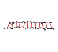 outdoorm Agility Ladder Football Speed Rope Ladder Fixed Footwork Training Equipment 6m 12rung (Rouge)
