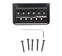 outdoorm Bridge de guitare électrique noir robuste durable pour les guitares de style Stratocaster Telecaster