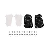 outdoorm Couvercle de Grille d'admission et charnière de Couvercle de Moteur, poignée de Porte, charnière de Porte et rétroviseur en métal pour Voiture sur chenilles 1/10 RC -4