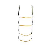 outdoorm Échelle de Corde de Bateau 4 Étapes Échelle d'embarquement de Corde Portable Pliable pour Bateau Gonflable Kayak Bateau à Moteur
