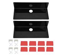 outdoorm Étagère Murale extérieure en Acrylique, présentoir, Support de Rangement Mural sans perçage, étagères flottantes pour Horloge ou Enceinte.