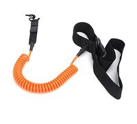 outdoorm Laisse de Planche de Surf TPU Heliciform Confortable Corde de Traction de Sécurité de Surf à Haute élasticité (Orange)