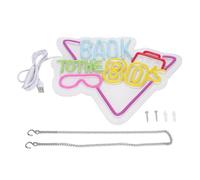 outdoorm LED Néon RETOUR AUX ANNÉES 80 Luminosité Réglable Éclairage Ambiant Signe pour Décoration Murale Photographie Fond