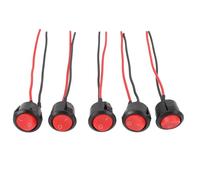 outdoorm Lot de 5 phares de Moto avec Double Interrupteur Clignotant, Bouton Marche/arrêt, pour vélos électriques, Scooters et quads 12 V
