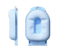 outdoorm NBX Oreiller de sieste pour pause déjeuner, bureau, bureau, étudiant, appui-tête réglable en hauteur et en angle, oreiller doux, taie d'oreiller amovible (Bleue)