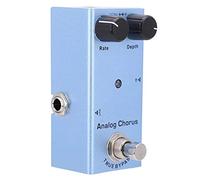Outdoorm Pédale d'effet Guitare électrique Chorus analogique Mini Simple True Bypass en Alliage d'aluminium DC 9 V JDF-07