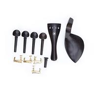 outdoorm - pièces de Violon en ébène 4/4, Planche à Tirer, mentonnière, réglage Fin, Accessoires pour Instruments de Musique