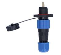 outdoorm Prise de Courant étanche IP68, mâle et Femelle, connecteur d'alimentation pour Aviation Industrielle, Montage sur Bride, SP13 (2 noyaux (380 V 10 A))