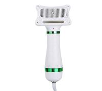 outdoorm Sèche-Cheveux 2 en 1 pour Chien avec Brosse Slicker 300W Température réglable Sèche-Cheveux de toilettage pour Animaux de Compagnie pour Chiens et Chats de Petite Taille (Prise américaine)