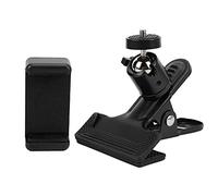 outdoorm Support DE TÉLÉPHONE Basse DE Guitare en MÉTAL Live Broadcast Support DE TÉLÉPHONE Ukulele Headstock Clip DE TÉLÉPHONE RÉGLABLE Rotatif Ajustement Mobile Musiciens Noir