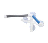 outdoorm Support extérieur de Perche de Bain de Douche de Bain d'oiseau de PVC avec la Ventouse pour l'ara de Perroquet