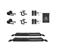 OutdoorMaster Barres de toit souples universelles - Noir