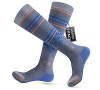 OutdoorMaster Chaussettes de ski, chaussettes en laine mérinos pour hommes et femmes, chaussettes thermiques d'hiver pour snowboard pour temps froid