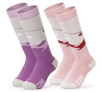 OutdoorMaster Chaussettes de ski pour enfants, design mollet, chaussettes thermiques chaudes pour garçons et filles
