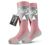 OutdoorMaster Chaussettes de Ski Pour Enfants - Mélange de Laine Mérinos, Conception OTC avec Manchette Antidérapante