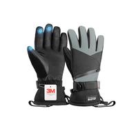OutdoorMaster Gants de ski pour homme et femme - Thinsulate 3M - Imperméables - Gants de snowboard chauds et coupe-vent - Avec double poche