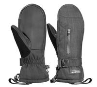 OutdoorMaster Gants de ski pour homme et femme - Thinsulate - Imperméables - Gants de neige chauds - Coupe-vent - Avec double poche