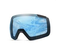 OutdoorMaster Heron Lunettes de ski à 2 verres, sans monture, interchangeables magnétiquement HD Toric Lens, lunettes de snowboard OTG pour hommes & femmes, 100% protection UV Snow Goggles