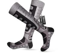 OutdoorMaster laine mérinos Chaussettes de Ski, 2/3 Pack sur le mollet manchette antidérapante pour hommes & femmes, chaussettes thermiques de Compression d’hiver pour le Ski, le snowboard