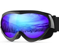 OutdoorMaster Lunettes de ski pour enfants - lunettes de ski pour garçons et filles 100% UV compatibles avec casque