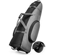 OutdoorMaster Mallette de transport pour clubs de golf à roulettes, renforcée, gris