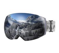 OutdoorMaster Masque de Ski Pro - Lunettes de Ski Frameless, Lentille Interchangeable 100% Protection UV400 Masques de Snowboard pour Hommes & Femme,Garçons et Filles