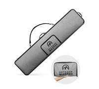 OutdoorMaster Sac de Planche à Neige - 900D résistant à l'eau - Sac de Voyage avec bandoulière - Pliable - Taille M, Gris
