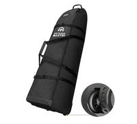 OutdoorMaster Sac de Voyage rembourré avec Roues renforcées, Oxford 900D Robuste, résistant à l'usure et imperméable, Sac de Voyage pour Club de Golf à côtés Souples, Noir