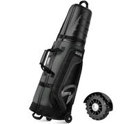 OutdoorMaster Sacs de Voyage de Golf pour compagnies aériennes avec Roues et Couvercle Rigide, protège Les Clubs de Golf, légers et faciles à manœuvrer, Gris