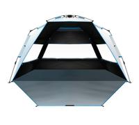 OutdoorMaster Tente de Plage avec Technologie d'abri Sombre, auvent de Plage Portable pour 4 à 6 Personnes avec Protection UV UPF 50+, Installation Facile, Taille familiale - Côte d'Ocracoke