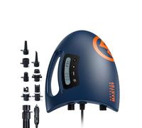 OutdoorMaster The Shark Pompe à air électrique SUP haute pression avec 20 PSI 12 V CC Système de refroidissement actif intelligent à deux niveaux Auto-Off pour paddle gonflable Bateaux (bleu foncé)